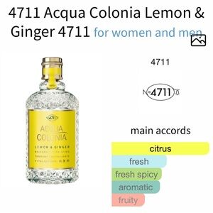 4711 Acqua Colonia Lemon & Ginger Fragrance